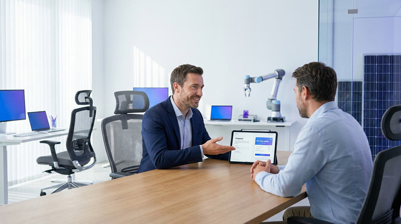 Leasing embarqué au devis : comment les distributeurs B2B peuvent vendre l’usage avant le prix